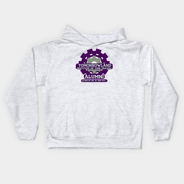 Time Travel Alumni Kids Hoodie by AnderGear